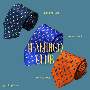Flamingo Club - Silk Tie