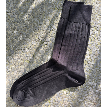 Classic Black Men Mid-Calf Socks