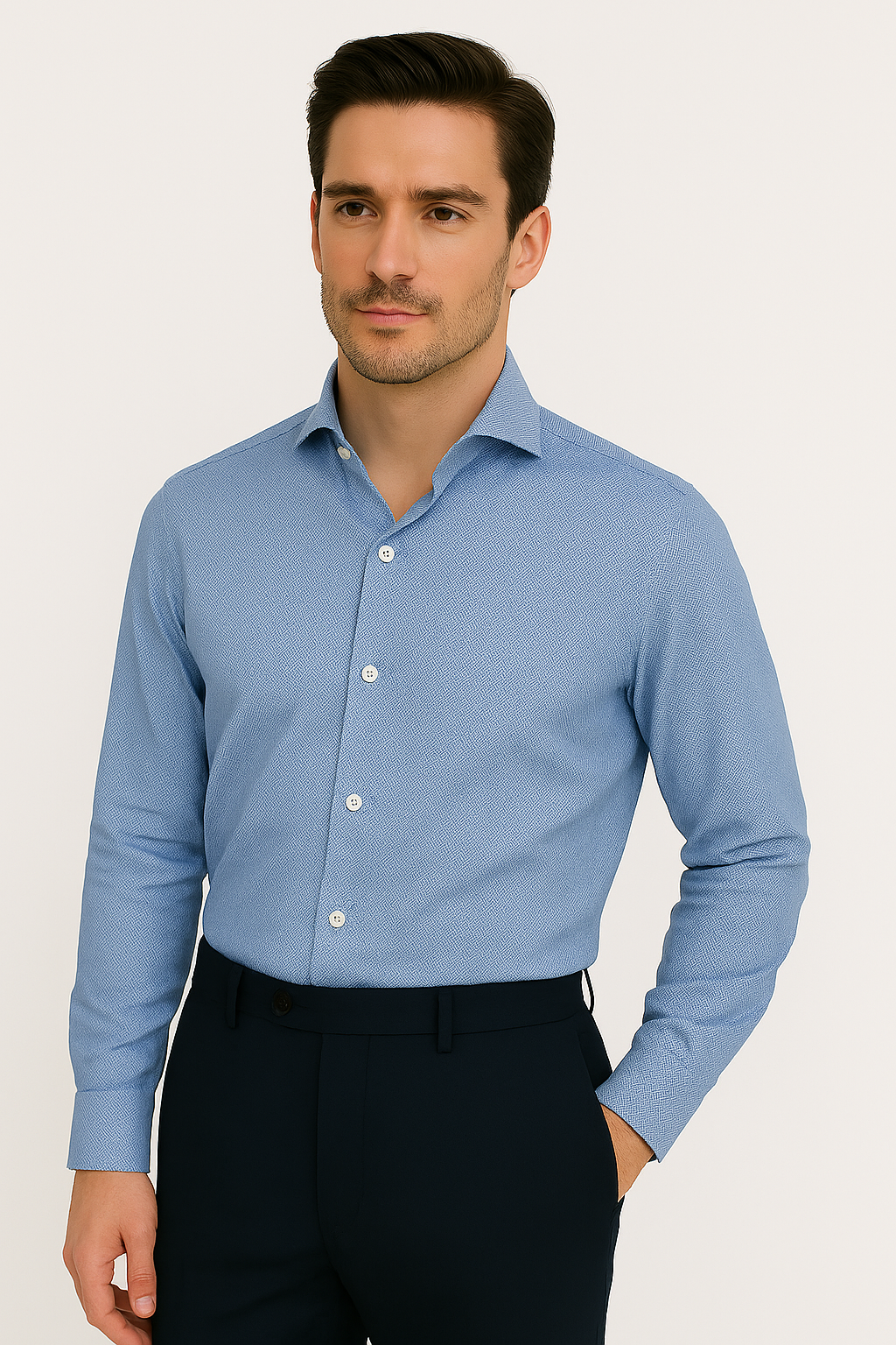 Blue Twill EcoLux Bamboo Lyocell