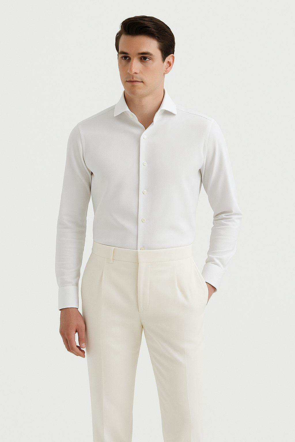 White Twill SilkTouch Modal Blend