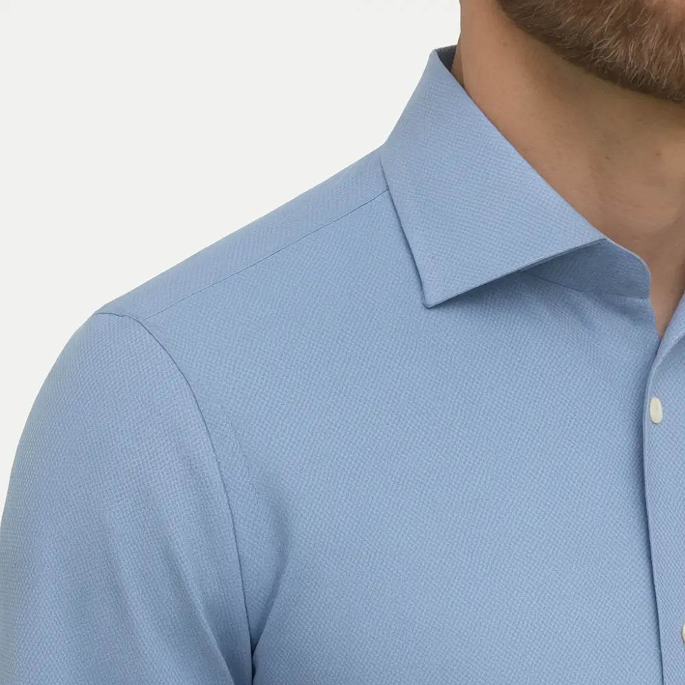 Balanced Bamboo Performance Blue shirt