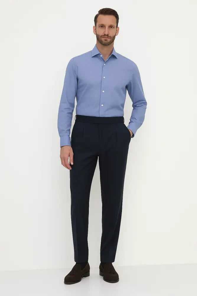 Balanced Bamboo Performance Blue shirt